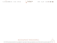 Tablet Screenshot of budapestwedding.com
